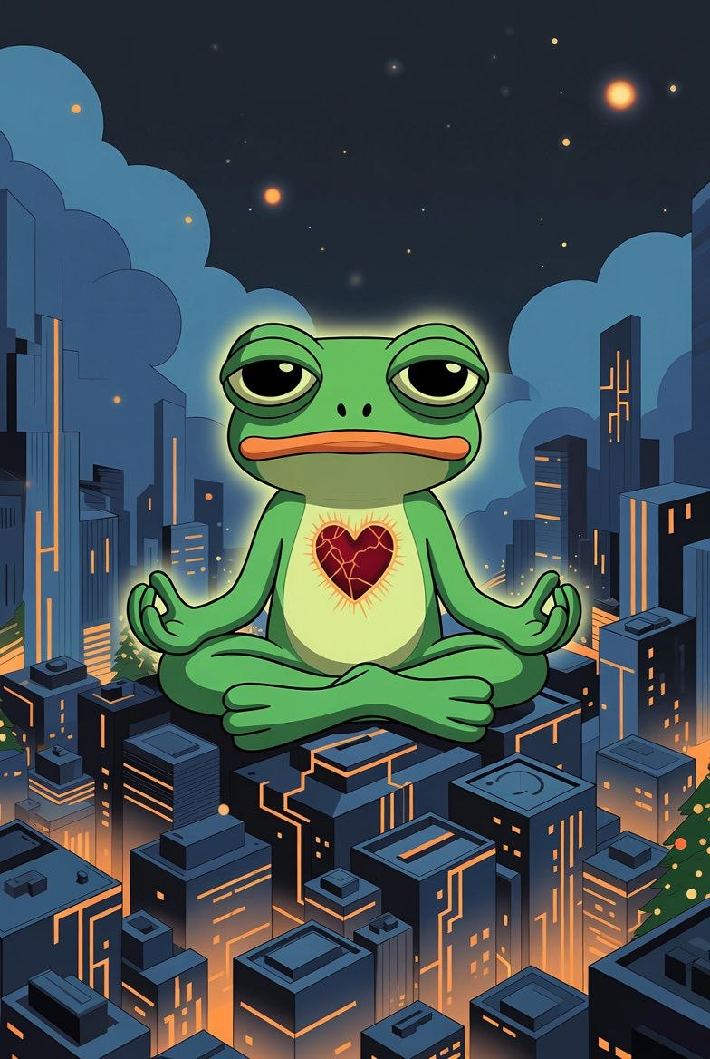 Meditating Pepe